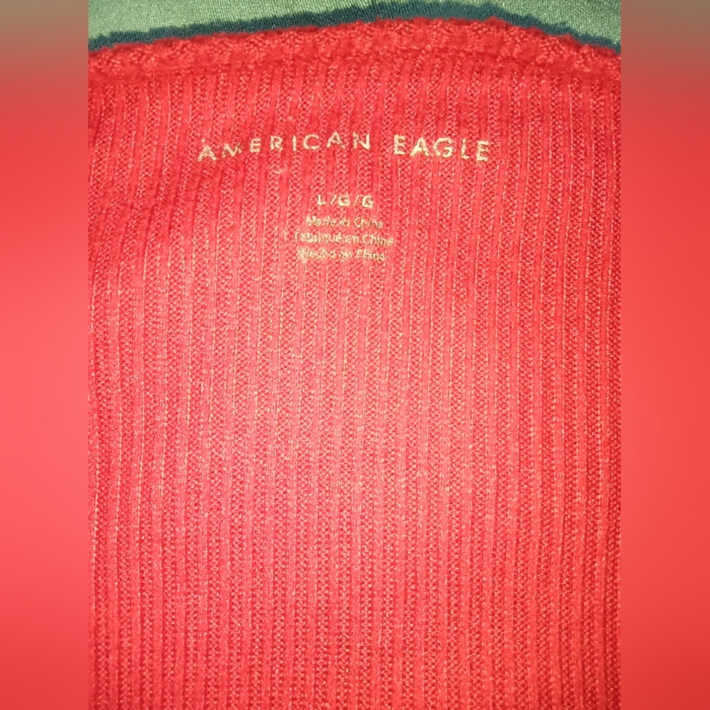 American eagle women's long sleeve large shirt